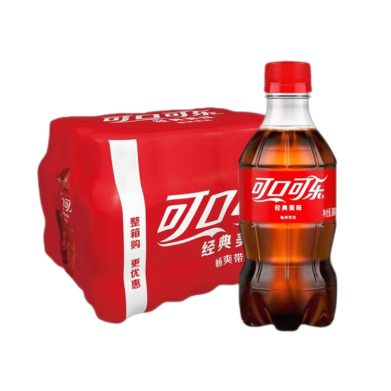Coca-Cola 可口可乐 可乐300ml*12瓶装碳酸饮料夏季清爽 11.6元