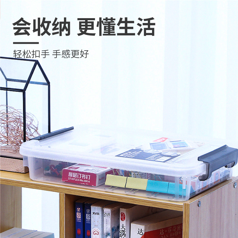 禧天龙 透明塑料收纳箱 3只 35.92元 - 线报酷