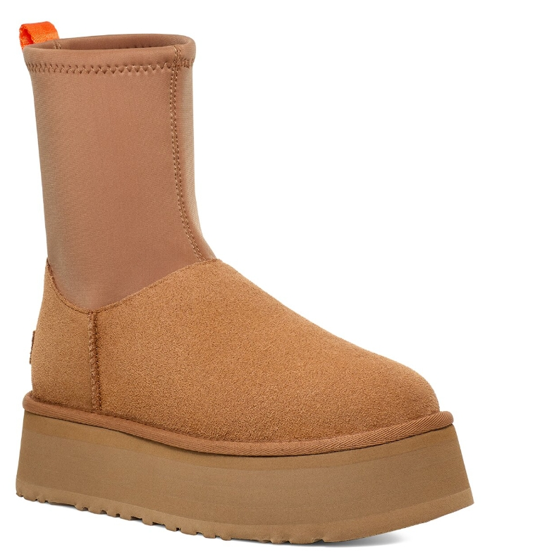 热巴同款！UGG 经典 Dipper 绒面革厚底雪地靴 6.5折 $109.99（约797元）