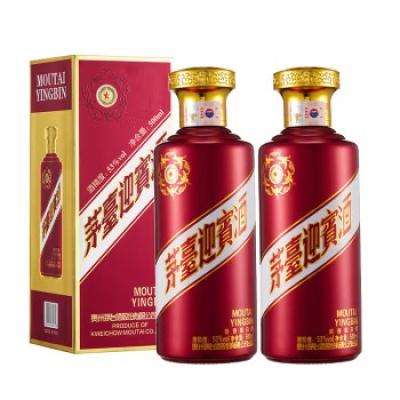 PLUS会员：茅台（MOUTAI）53度 500mL 2瓶 迎宾（紫）双瓶装 357.02元包邮（需领券