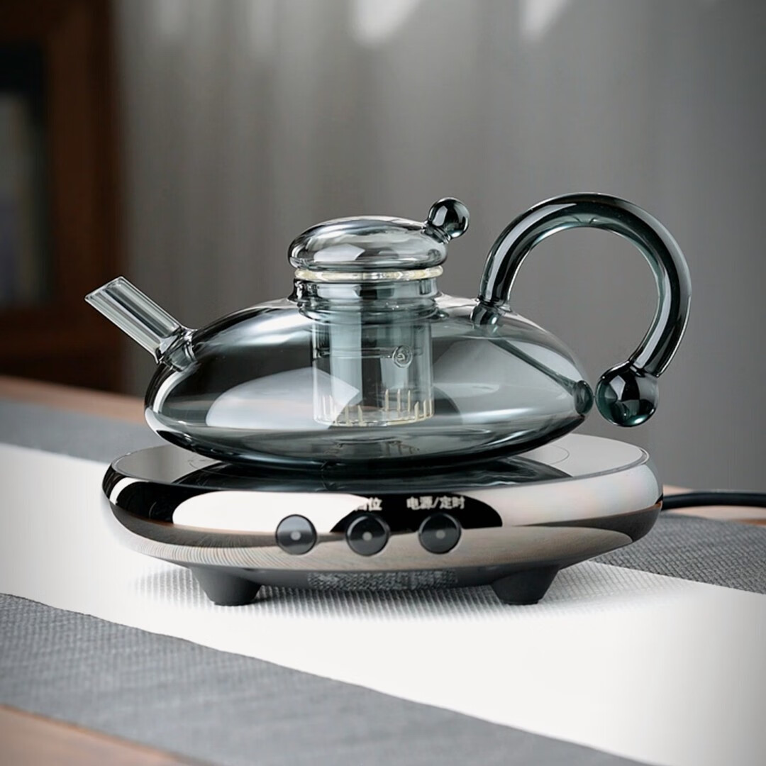 PLUS会员：Quandu 全度 煮茶壶 艾玛诗电陶炉+灰财鼠壶500ml 2头 309.1元（需用券