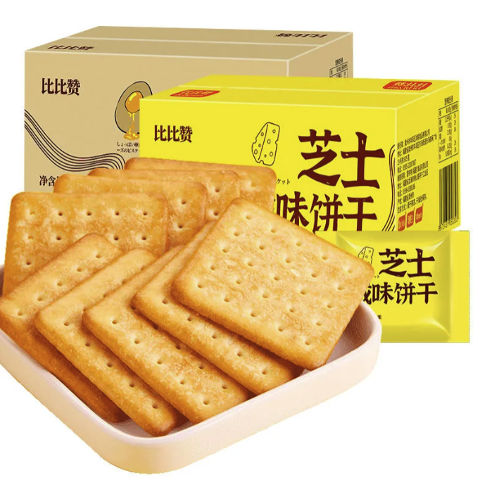 比比赞 芝士咸味饼干 800g 12.9元