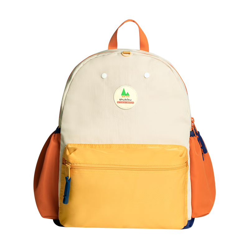 SHUKIKU 儿童书包1-3年级小书包超轻防泼水透气背包橘子汽水M+码 167元