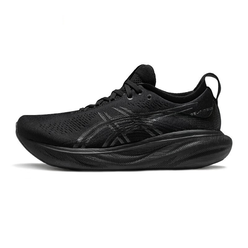 ASICS 亚瑟士 跑步鞋GEL-NIMBUS 25男鞋缓震透气运动鞋耐磨回弹跑鞋 黑色 659元（