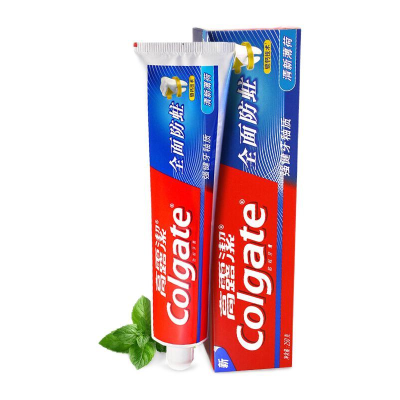 Colgate 高露洁 全面防蛀牙膏4支装1000g（清新薄荷250g×2+超爽薄荷250g×2） 60.9