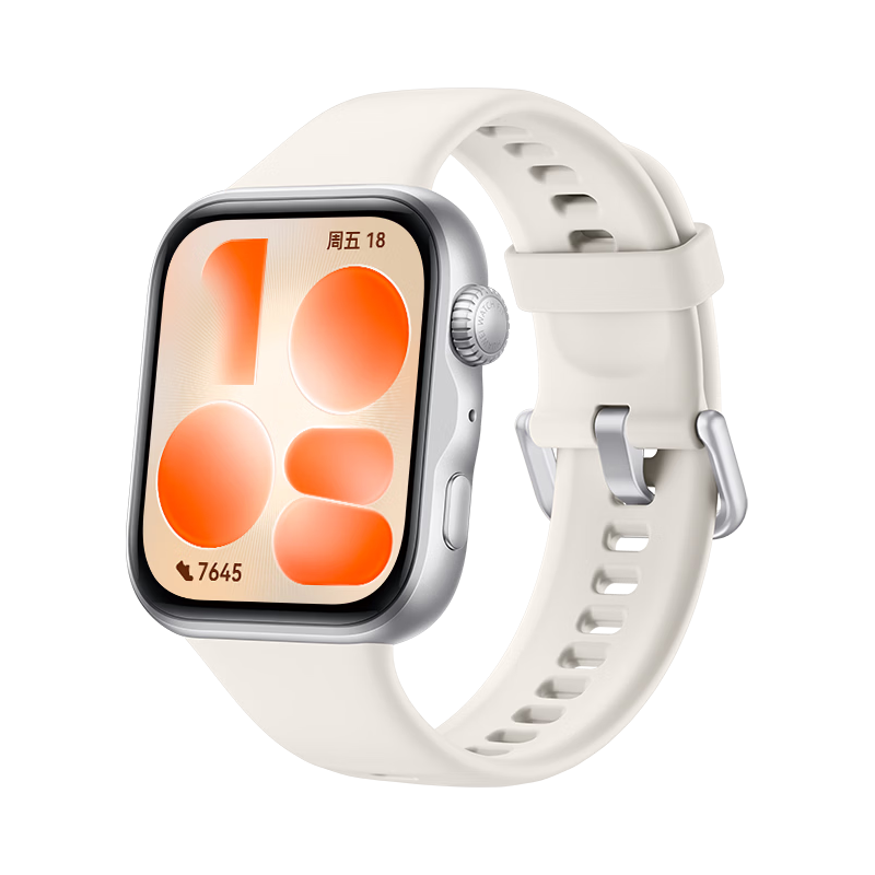 华为 WATCH FIT 5 超轻薄大屏腕上微运动强劲续航华为智能手表新品 悦动白 氟