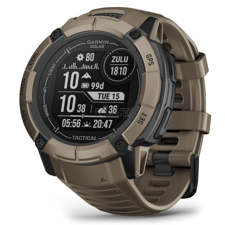 降价！Garmin Instinct 2X Solar-战术版、坚固耐用的 GPS 智能手表