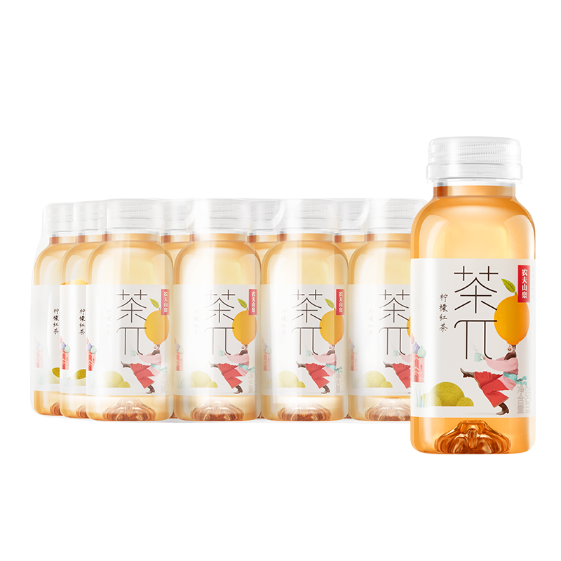 plus会员：农夫山泉 茶π（茶派） 茶饮料 柠檬红茶250ml*12瓶 *4件 65元（需领