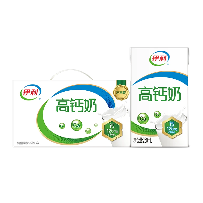 再降价：伊利 高钙全脂纯牛奶 3.0g蛋白质 250ml 24盒*3件 96.39元(合32.13元/件)