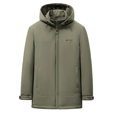 雪中飞 秋冬经典时尚休闲百搭潮流男中长款有型羽绒服 黑色 M 170 399元