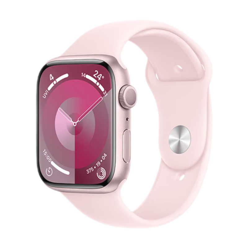 PLUS会员：Apple 苹果 Watch Series 9 智能手表 GPS款 45mm 亮粉色 S/M 2583.01元包邮（双重优惠）