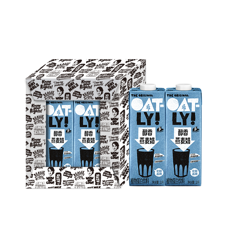 88VIP：OATLY 噢麦力 醇香燕麦露 1L 76.95元