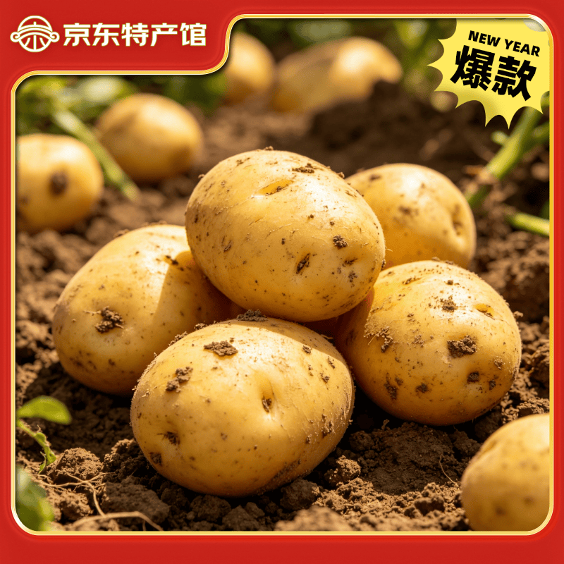 黔婆婆 黄心土豆 9-10斤 带箱 11.9元（需用券）