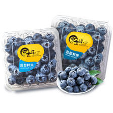 京世泽 国产高山蓝莓 时令蓝莓水果 4盒装125g/盒 15-17mm【大果】 49.9元