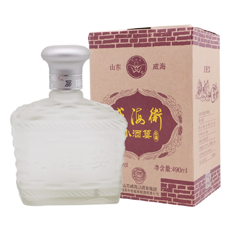 威海卫 34度小酒篓烧锅白酒整箱6瓶 150元