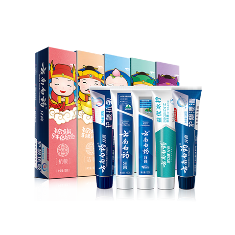 云南白药 国粹套装牙膏 5支500g 49元（需用券）