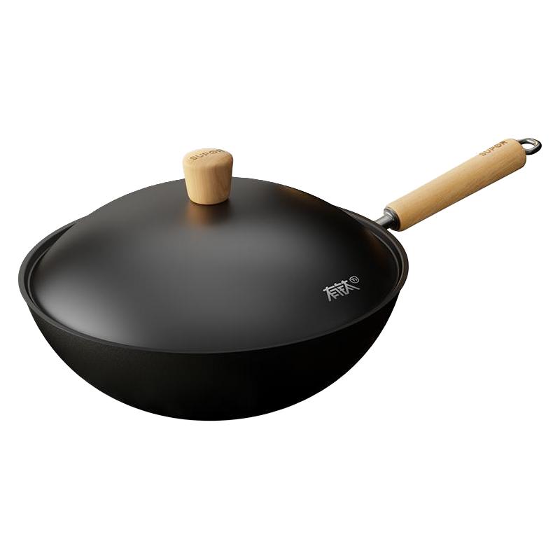 88VIP：苏泊尔 有钛铁不粘炒锅精铁无涂层家用炒菜锅免开锅电磁炉燃气通用