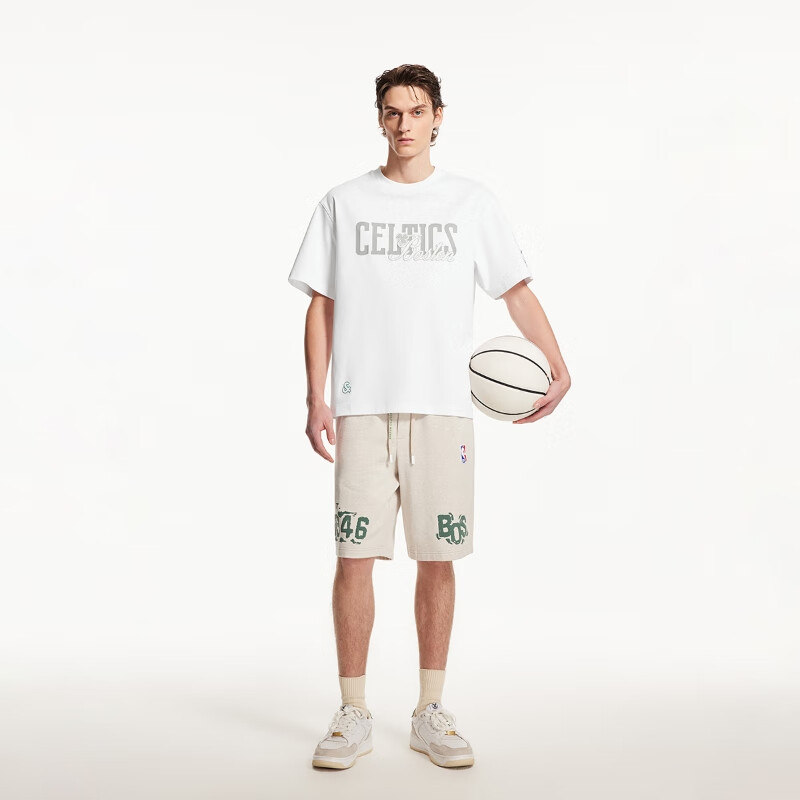 杰克琼斯 NBA全棉刺绣印花T恤 111.5元