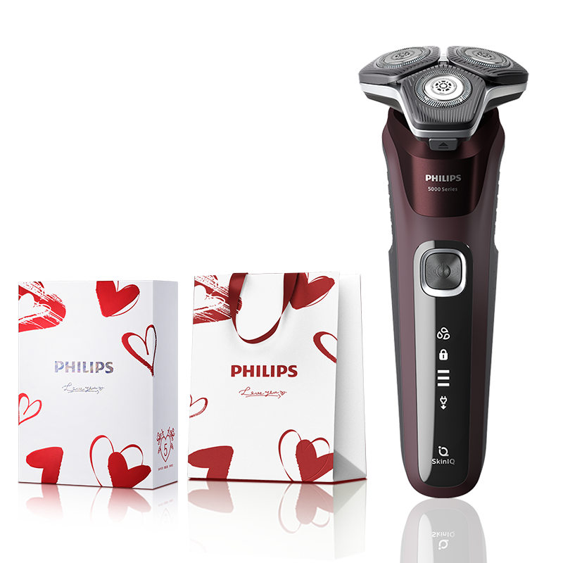 PHILIPS 飞利浦 蜂巢5系列 S5831 电动剃须刀 酒红色 ￥599