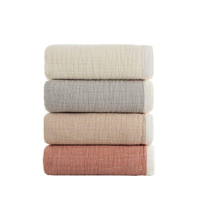 SANLI 三利 纯棉宁静时光毛巾被 柔软吸水毛巾被1条 米白色 215.67元（需买3件