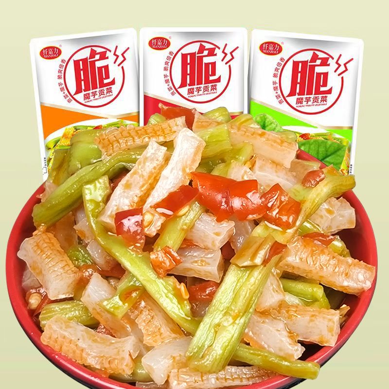 魔芋 贡菜独立装脆爽开袋即食香辣+蒜香混合9gX40包 11.9元（需用券）