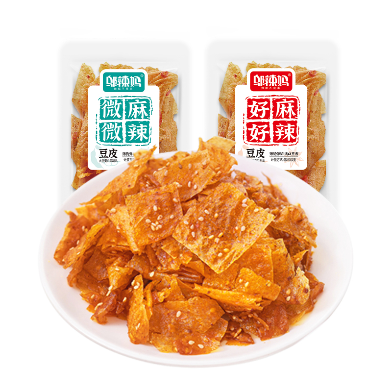 PLUS会员：邬辣妈 麻辣豆皮 10包（200g） 7.85元/件（需购2件，实付15.7元包邮