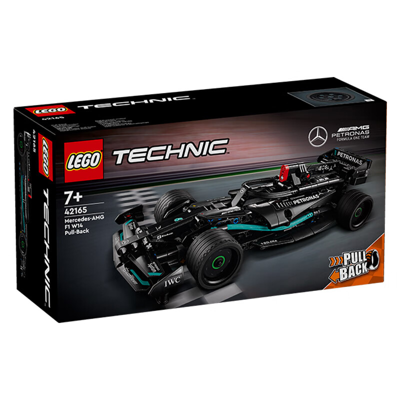 乐高 LEGO 机械组系列 42165 梅赛德斯奔驰 Mercedes-AMG F1 W14 E Performance 回力赛车 