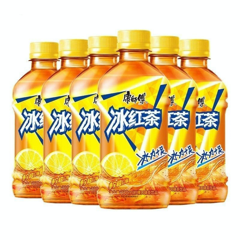 康师傅 冰红茶330ml*6瓶 原味/热带水果/喝开水 ￥6.88