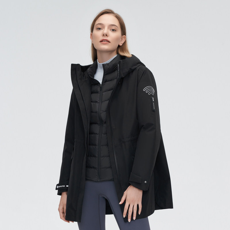 波司登 奥莱GORE-TEX女士防风防水锁温保暖一衣三穿轻薄羽 579元（需用券）