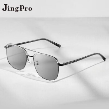 JingPro 镜邦 1.56折射率 极速感光变色镜片+18032枪色超轻合金镜架 79元包邮（需用券）