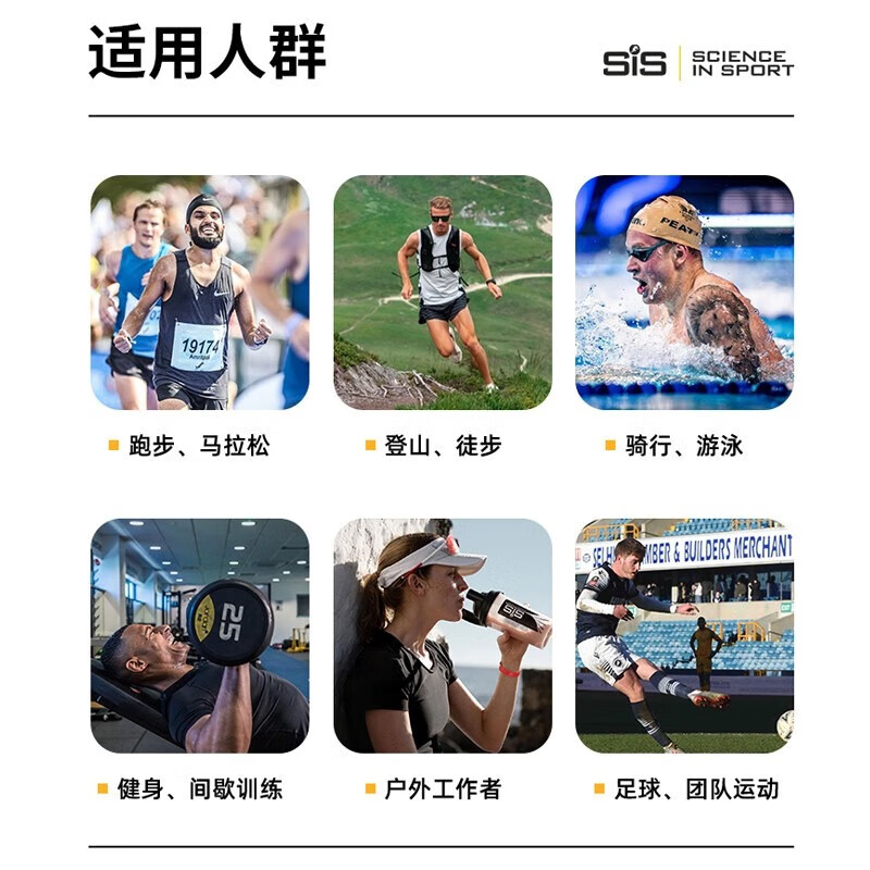 SiS 等渗能量胶马拉松骑行越野运动补充能量 混合口味7支装 88.18元 - 线报酷