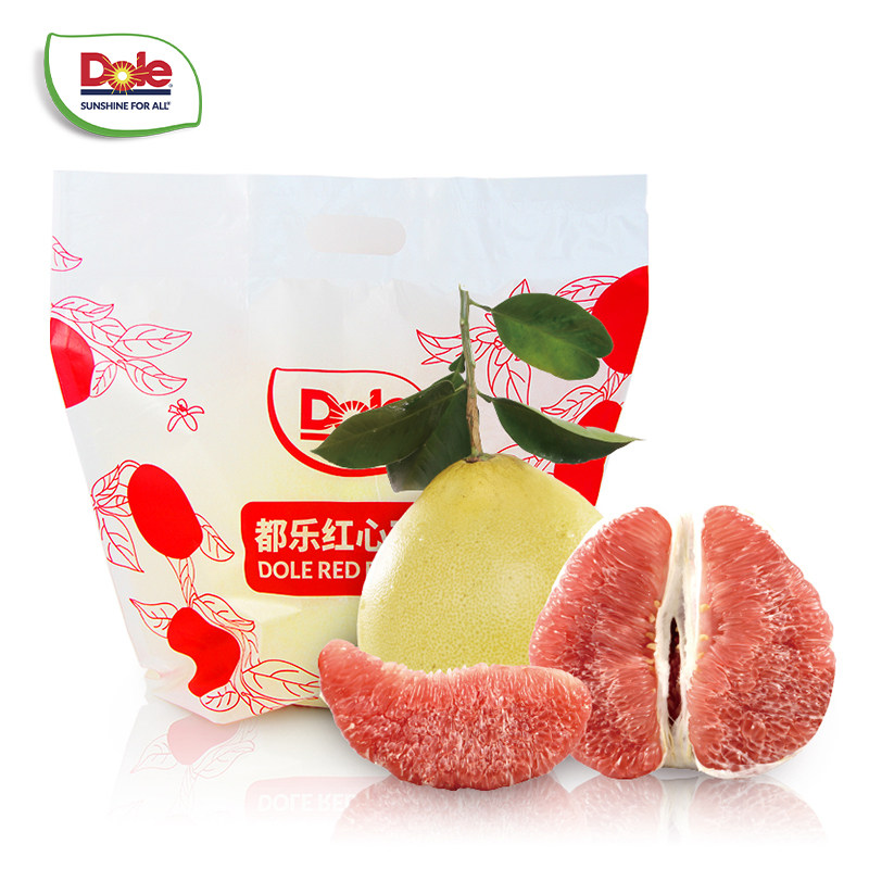 都乐 红肉蜜柚子2只4斤 19.9元