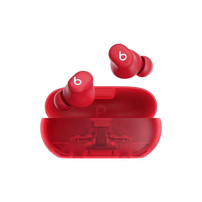 beats Beats Solo Buds 真无线耳机 蓝牙耳机 兼容苹果安卓系统 - 晶透红 省省卡后