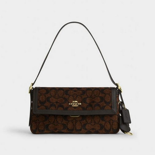 COACH Etta 25 女士单肩斜挎手提包翻盖包 CCV65 1690元