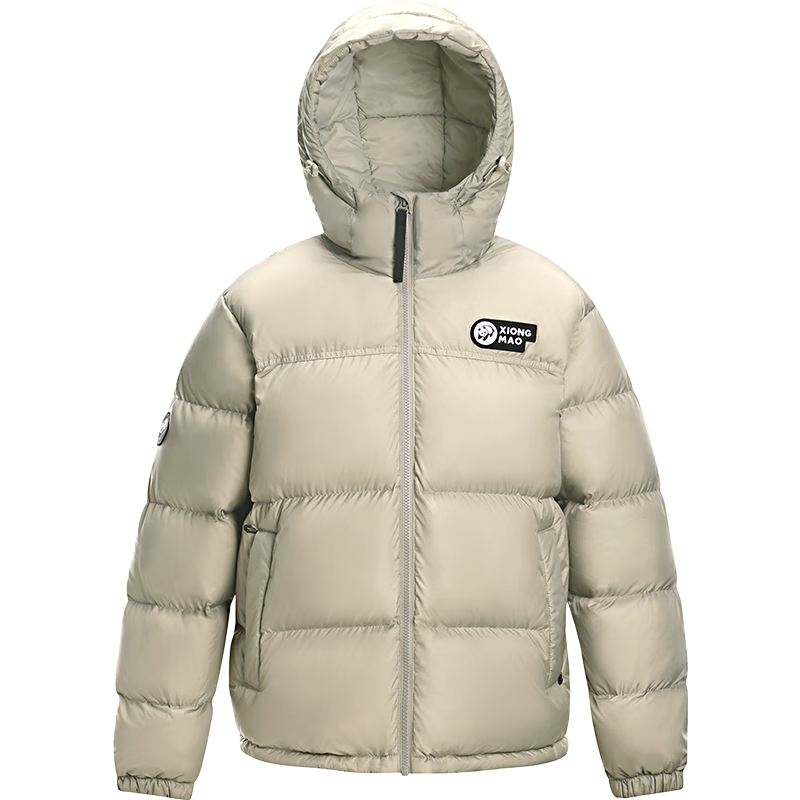 骆驼 防泼防风面包羽绒服 男女同款 A33CR0L7144Y 奶茶棕 480.5元(需领券)年货节