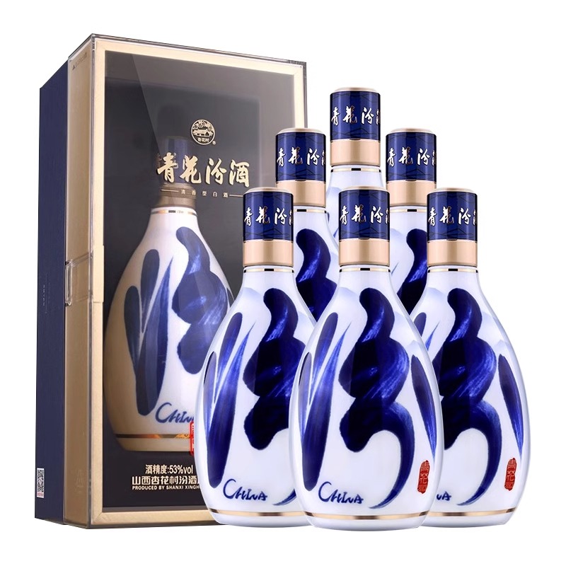 汾酒 青花30复兴版 53%vol 清香型白酒 500ml*6瓶 5694.3元