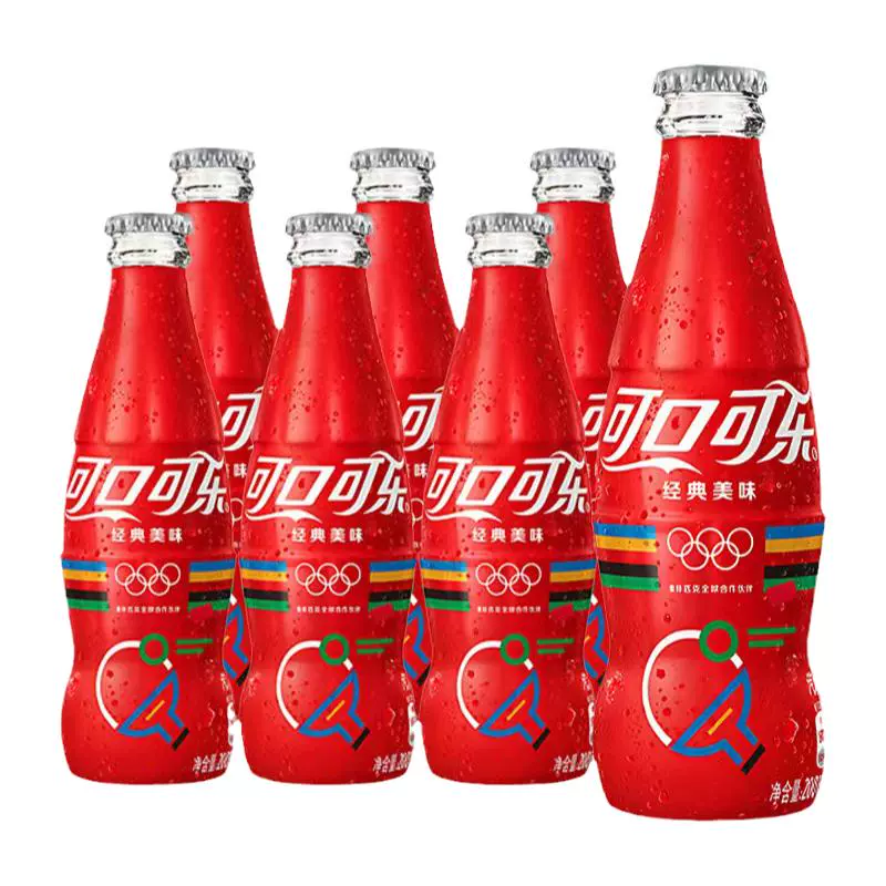 Coca-Cola 可口可乐 玻璃瓶可乐雪碧碳酸饮料200ml*6瓶 ￥28.5