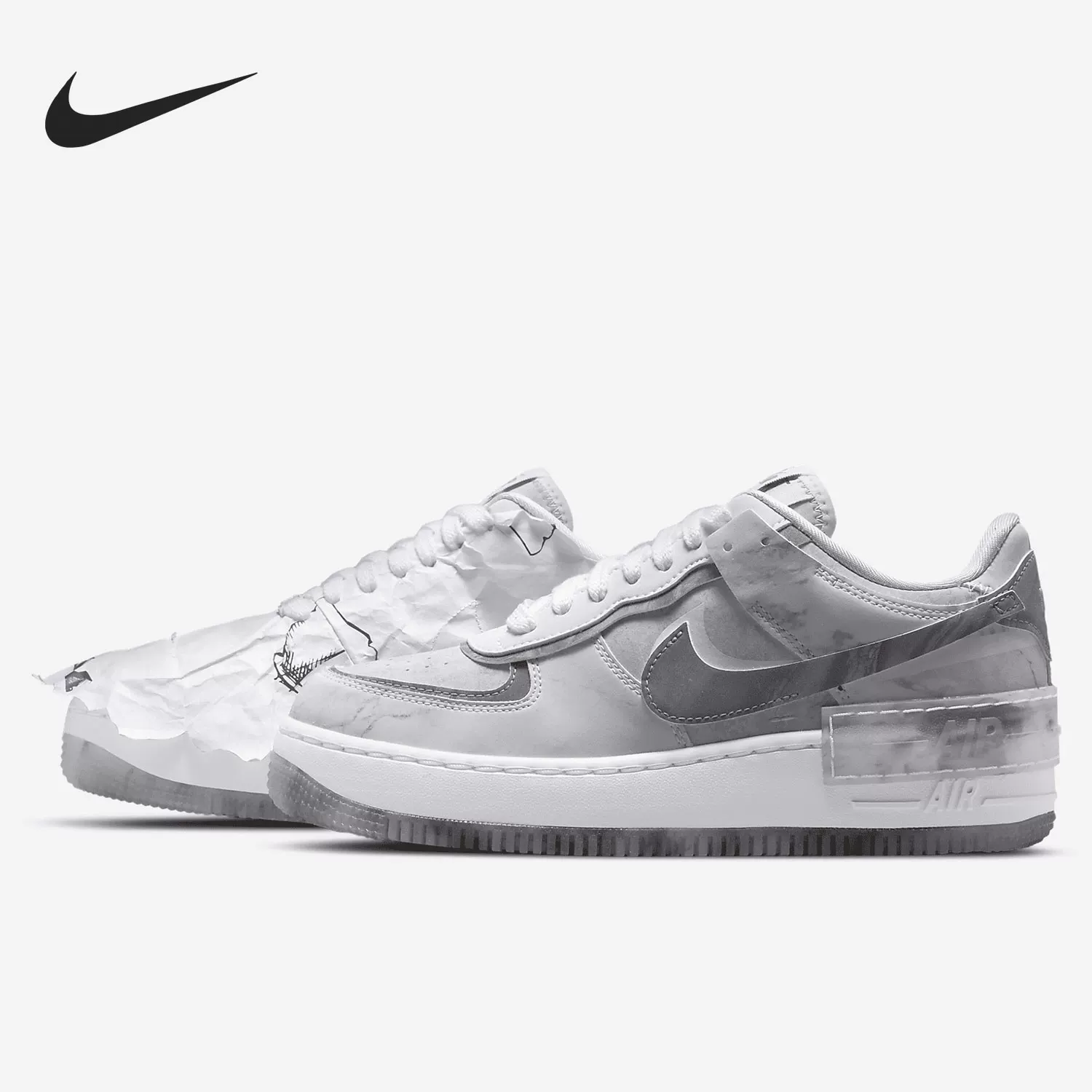 耐克 Air Force 1Shadow Goddess Of Victory 女子运动板鞋 DJ4635 329元 - 美泡泡