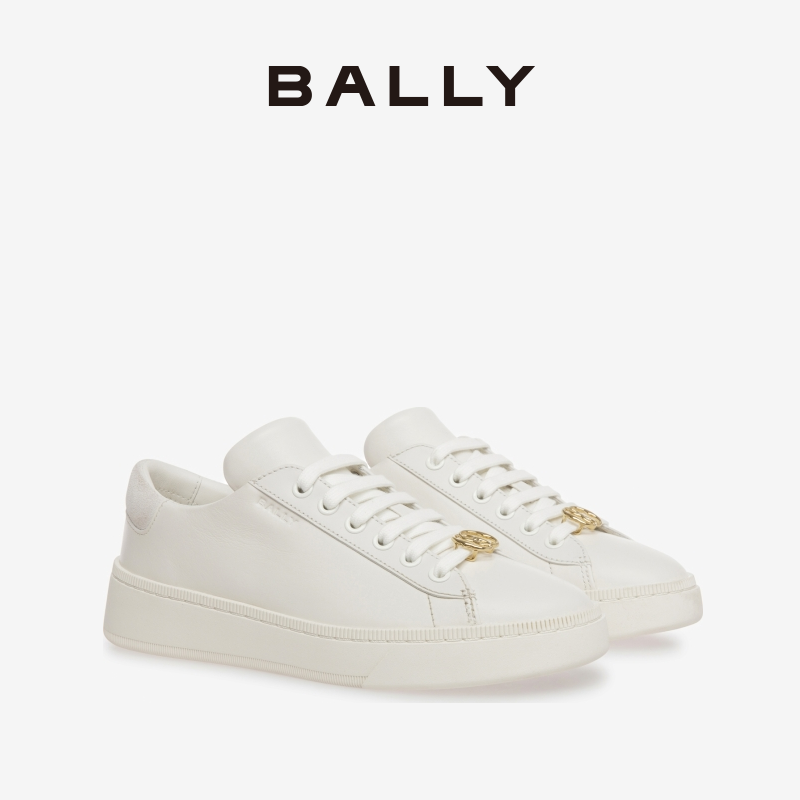 BALLY 2023早秋新品女士白色皮革休闲鞋6304598 2445元