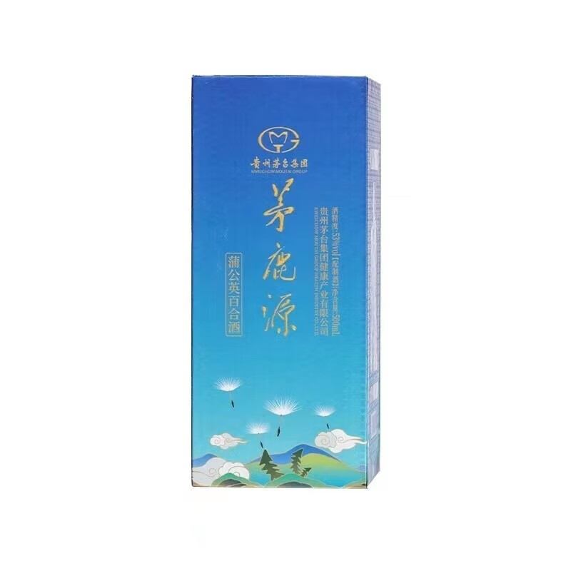 MOUTAI 茅台 茅鹿源 53度 酱香型配制酒 蒲公英百合 500ml 单瓶装 99元