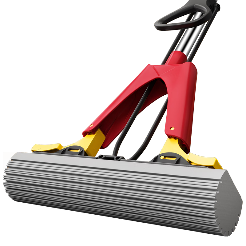 美丽雅 胶棉拖把28cm家用一拖净免手洗吸水海绵墩布拖地洗脱刮拖一体 13.9元