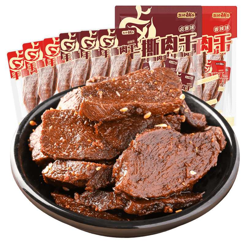 PLUS:盐津铺子 手撕肉 香辣味70g约10小包 9.41元（弹券后6.41元）