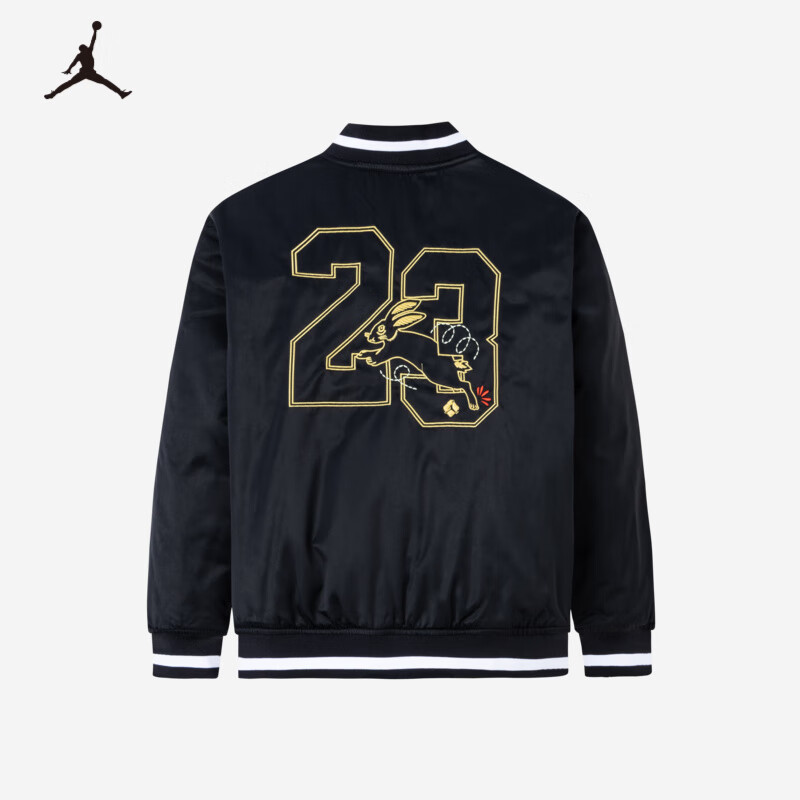 NIKE 耐克 JORDAN 耐克童装男童棉服儿童保暖外套棒球服 正黑色 130 /64(7) 239.4元