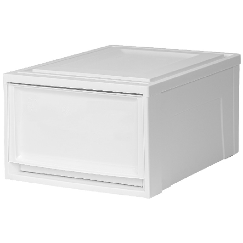 IRIS 爱丽思 收纳箱可叠加塑料抽屉式收纳箱储物箱内衣收纳盒 47L 白色BC-500 5