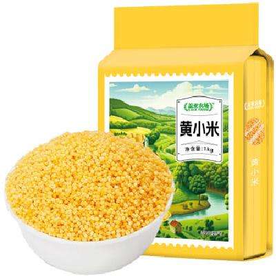 闭眼买：盖亚农场 黄小米 1kg/袋 真空装 9.9元包邮(需领券)