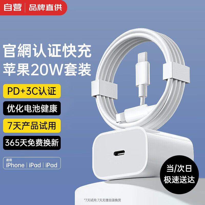 WITGOER 智国者 快充充电器套装 PD20W 25.8元