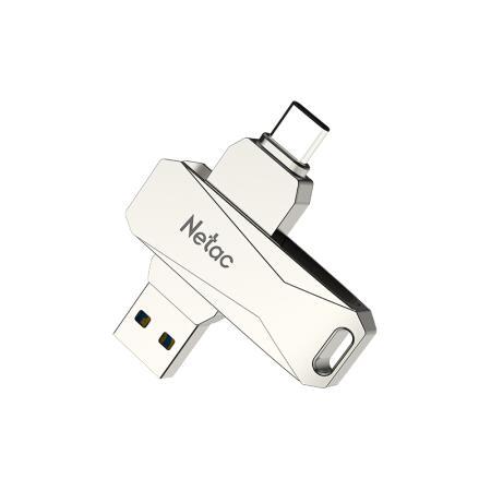 Netac 朗科 U782C USB 3.0 U盘 银色 128GB Type-C/USB双口 47.9元（需用券）