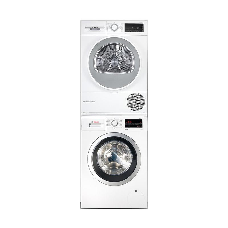 BOSCH 博世 净速系列 WAP282602W+WQA254D00W 热泵式洗烘套装 白色 9899.1元