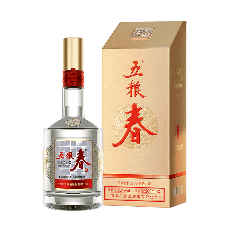 五粮液 五粮春第二代 52°浓香型 2瓶×500ml 390元