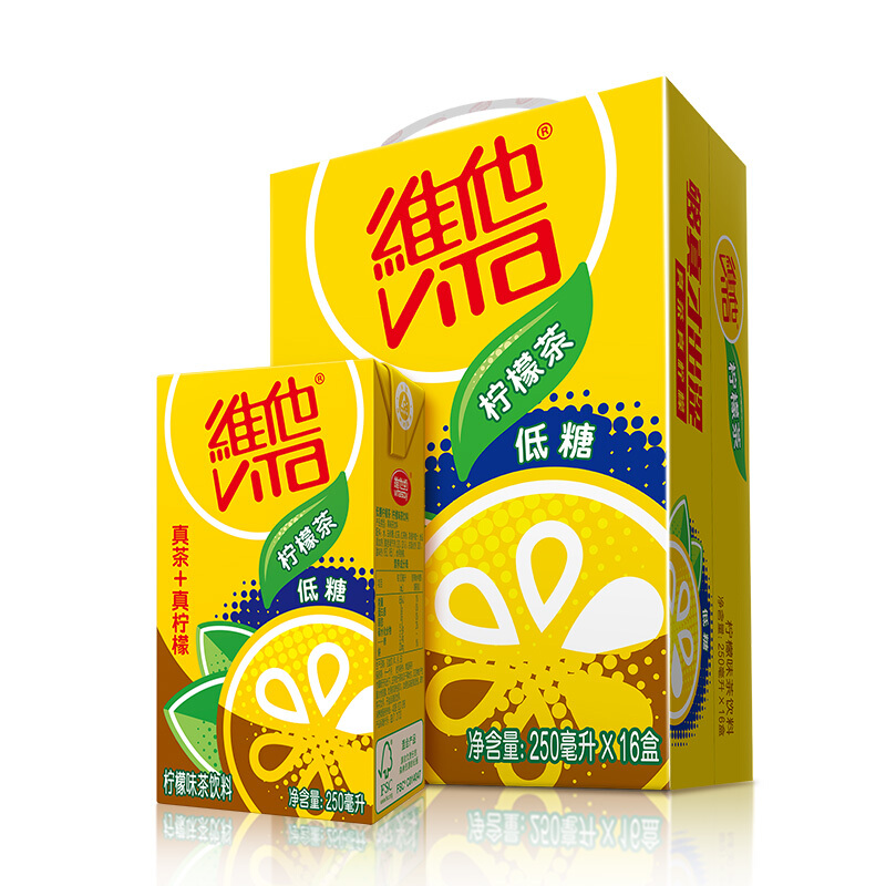 88VIP：vitasoy 维他奶 维他低糖柠檬味茶饮料250ml*16盒 31.25元（需用券）